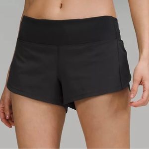 lululemon speed up shorts 2.5 size 2